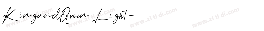 KingandQueen Light字体转换